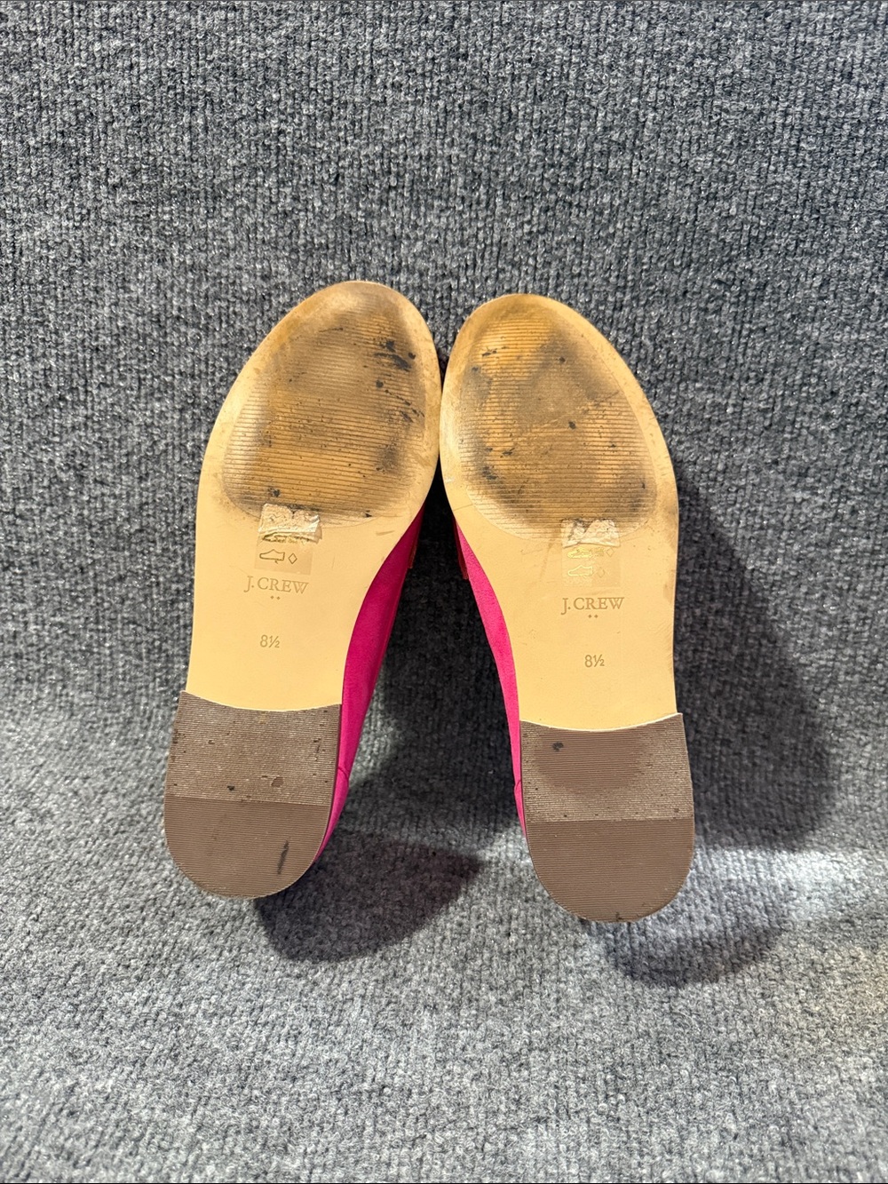 J. Crew Women's Synthetic Suede Bow Loafers in Sweet Fuchsia Size 8.5 - Picture 11 of 13